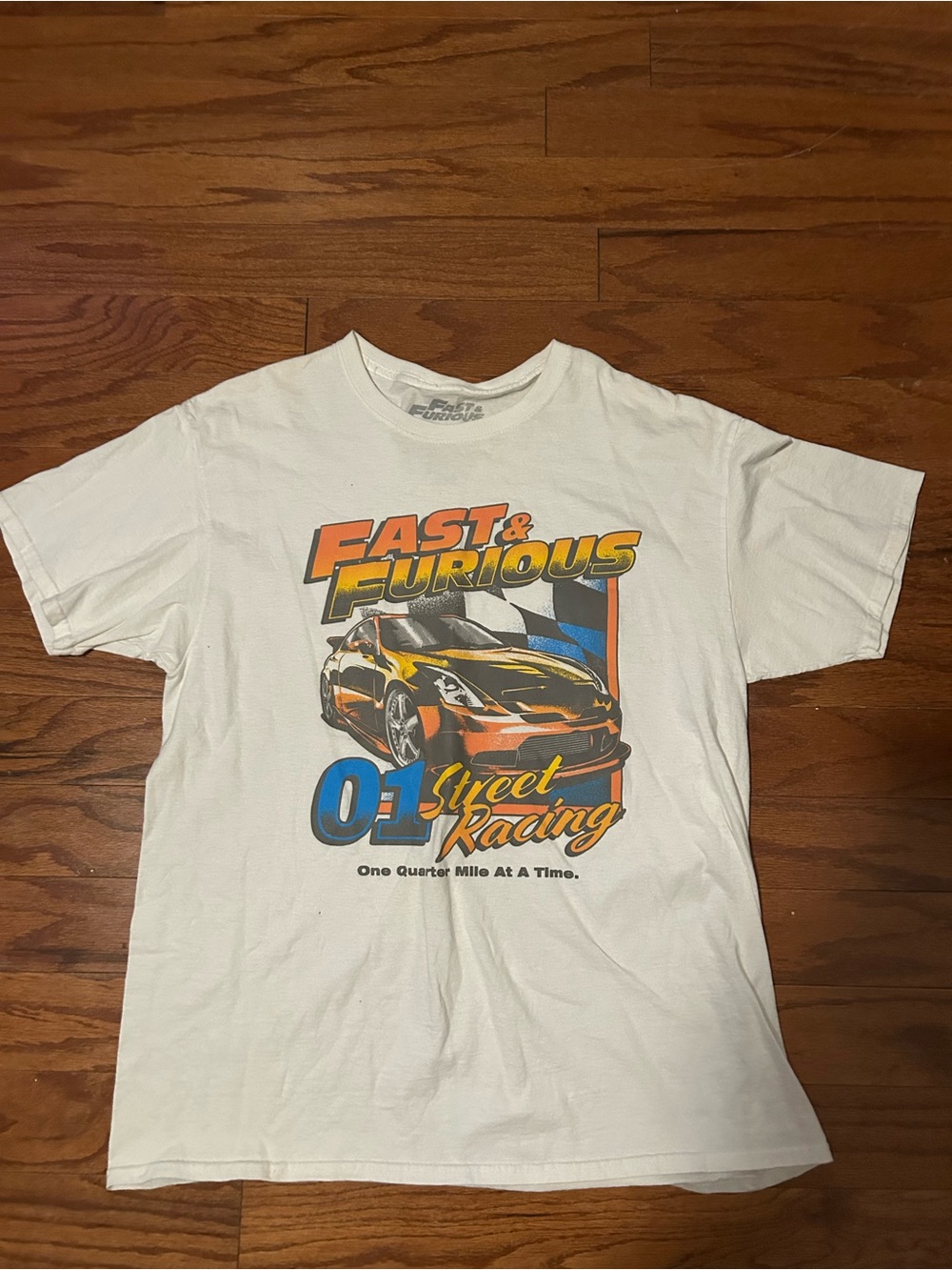 Graphic Tee - White Street Racing Shirt